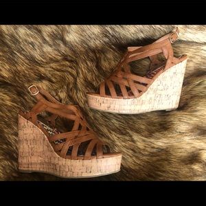 Madden Girl Cork wedge sandals